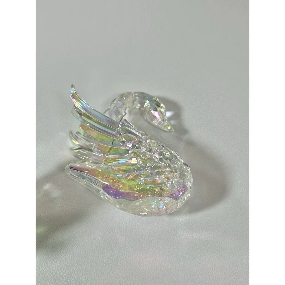 Acrylic Rainbow Iridescent Swan Birds Christmas Tree Decoration Gisela Graham